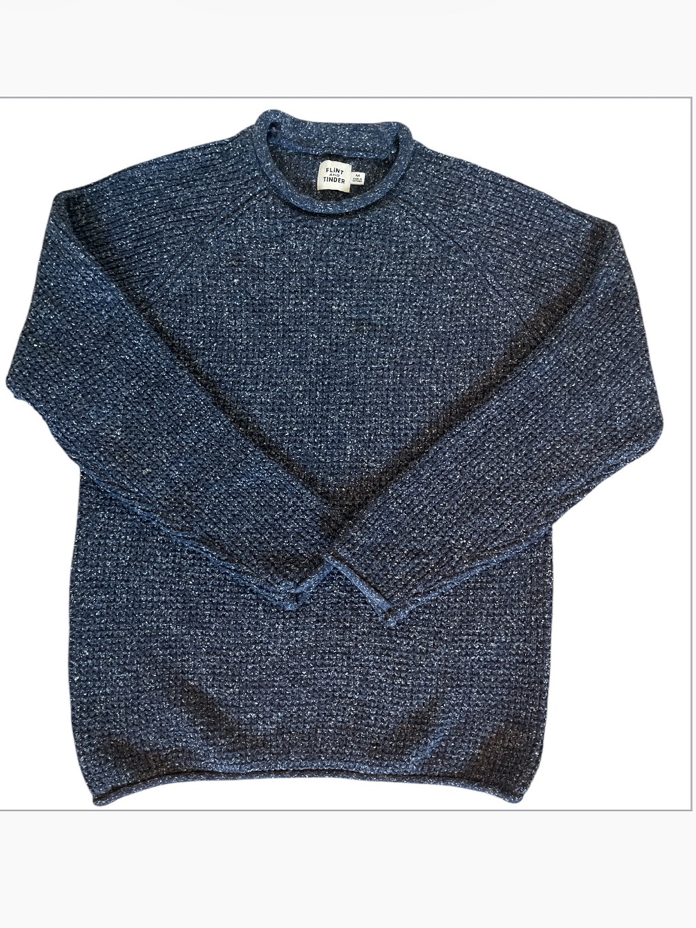 Flint and Tinder Recycled Cotton Headlands Rollneck Sweater Size Medium